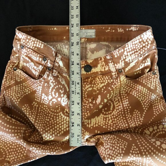 Rare Free People Discharge Bali Flare Jeans Sz 26 - Picture 12 of 16